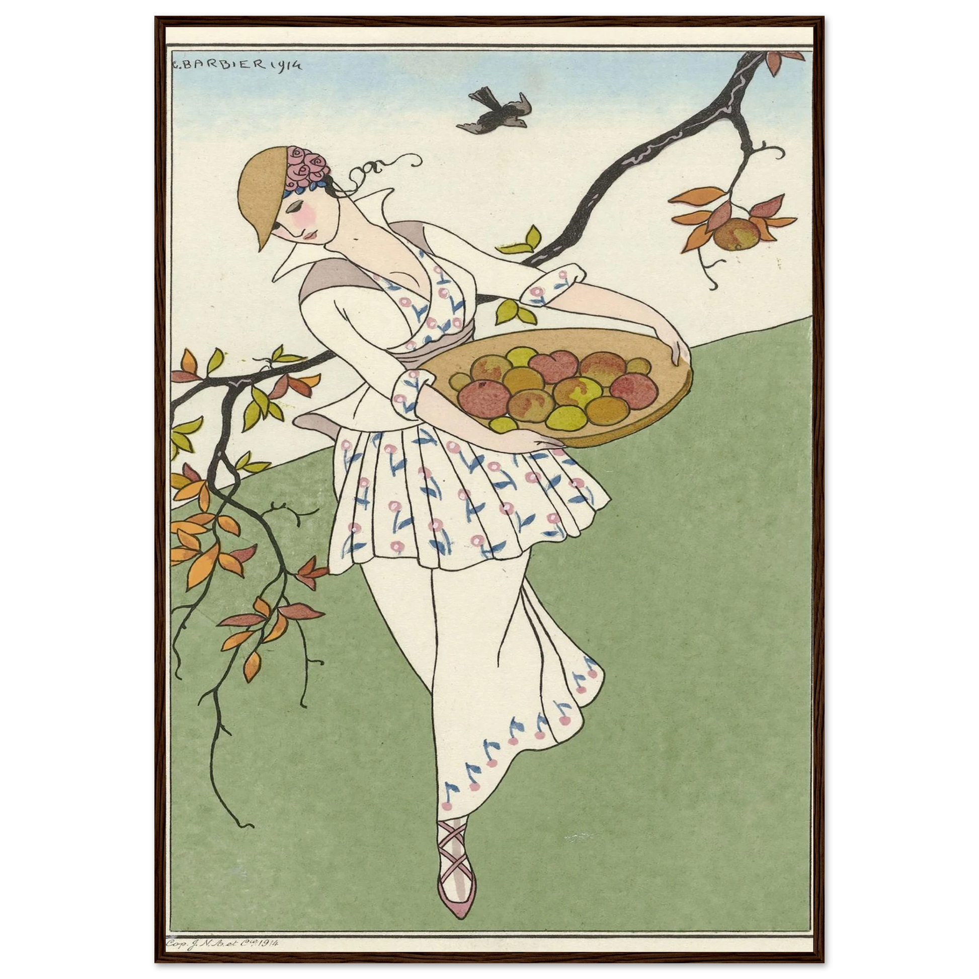 Toilette de taffetas (1914) Art Print | George Barbier-Quipham Collections