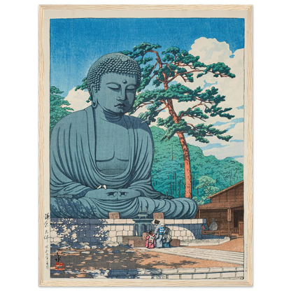 Kamakura daibutsu (The Great Buddha at Kamamura) (1930) Art Print | Kawase Hasui-Quipham Collections