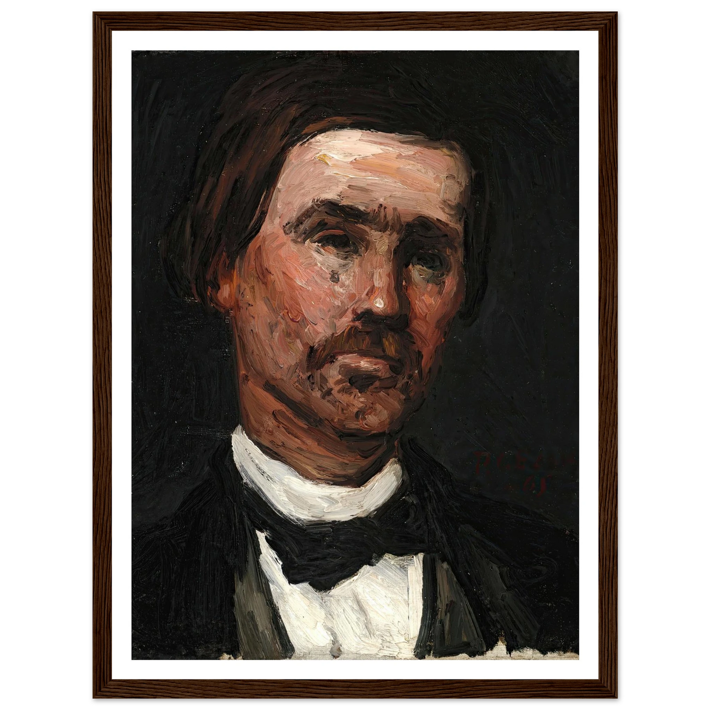 Head Of A Man (1865) Art Print | Paul Cezanne-Quipham Collections