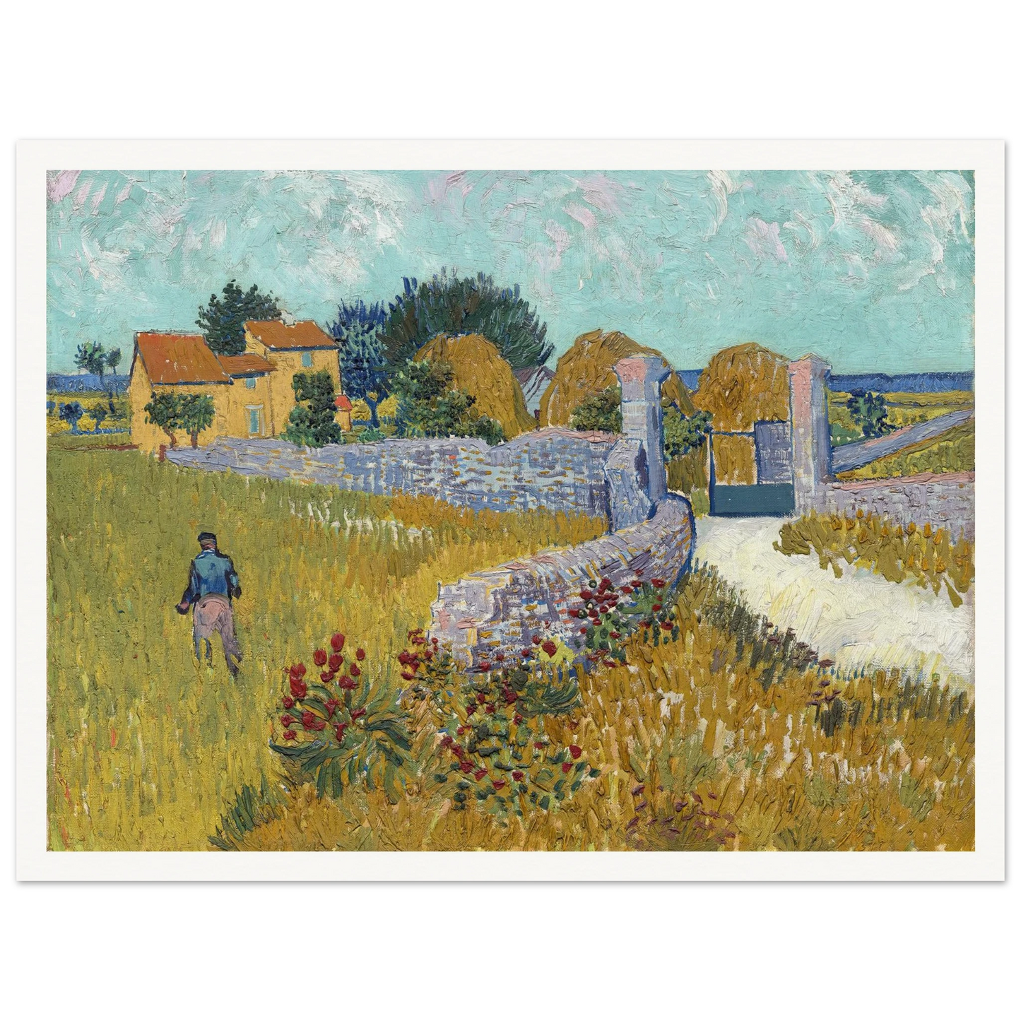 Farmhouse in Provence (1888) Art Print | Vincent van Gogh-Quipham Collections