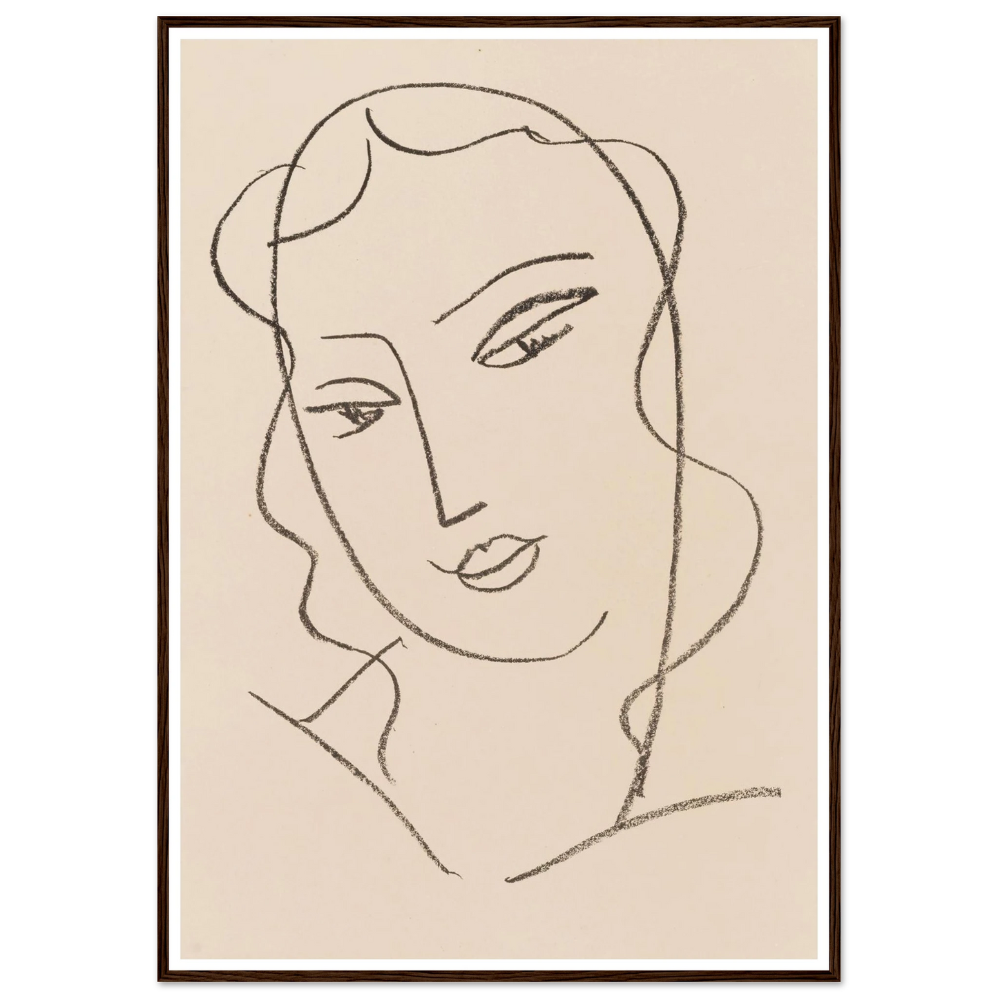 Tête voilée (1950-1951) Art Print | Henri Matisse-Quipham Collections