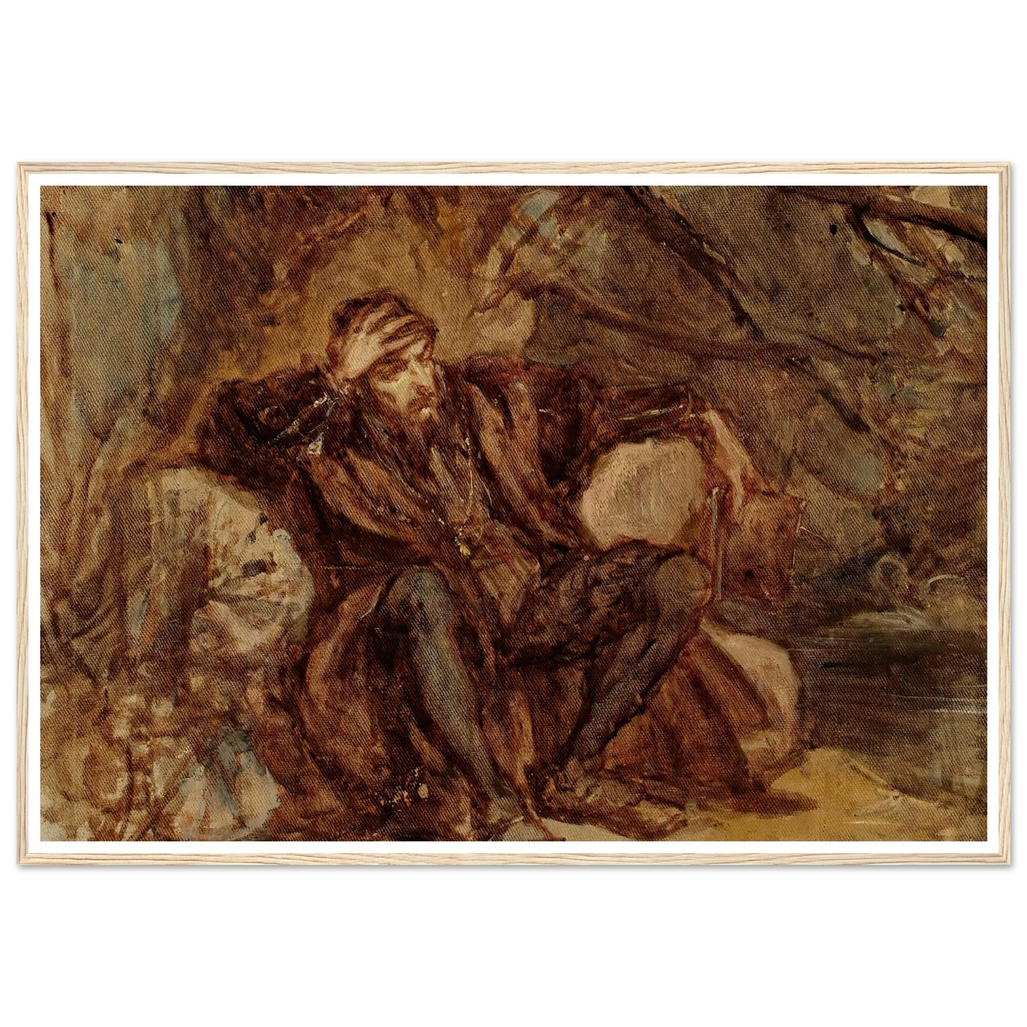 Sigismund Augustus in the Vilnius garden, sketch (1865) Art Print | Jan Matejko-Quipham Collections