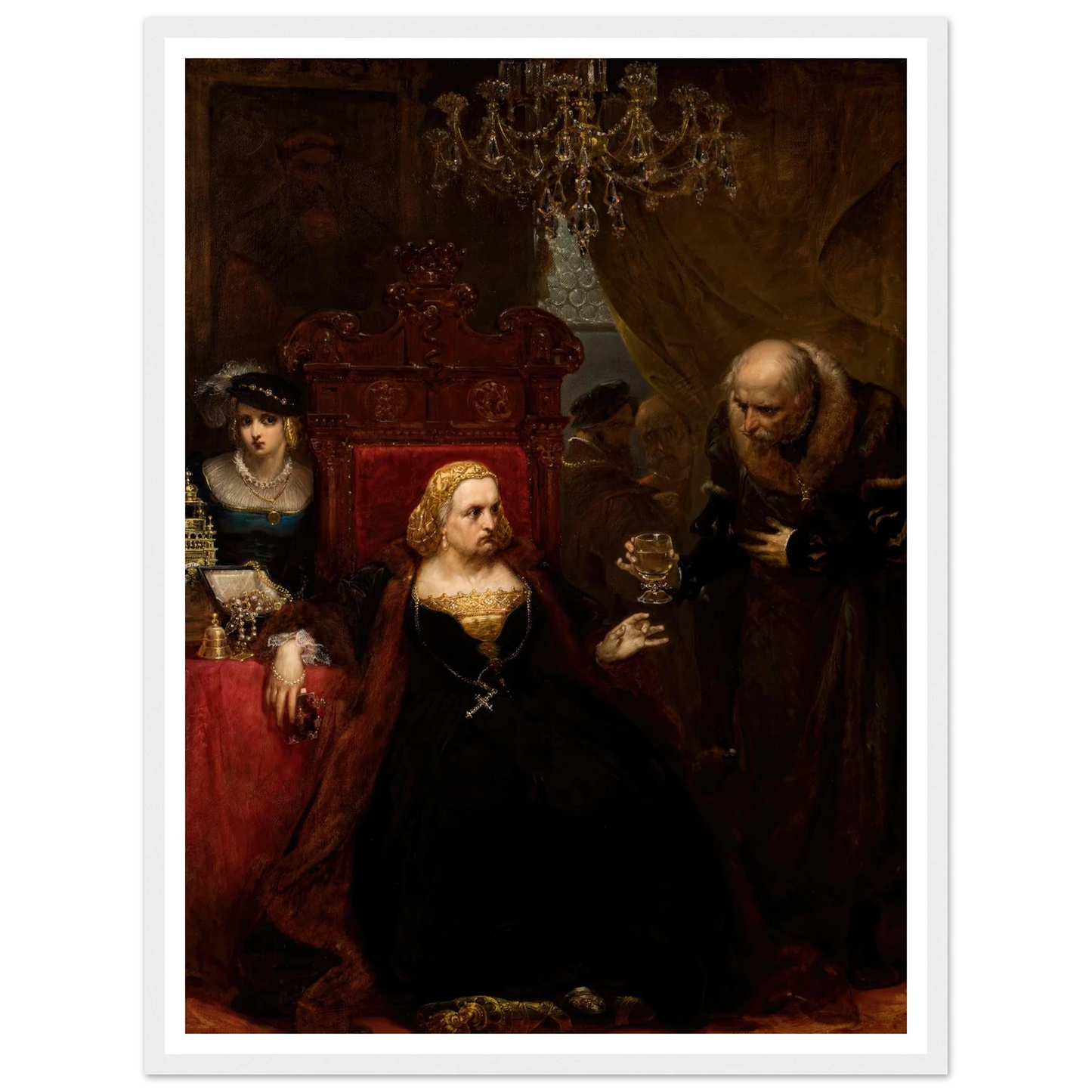 Poisoning of Queen Bona (1859) Art Print | Jan Matejko-Quipham Collections