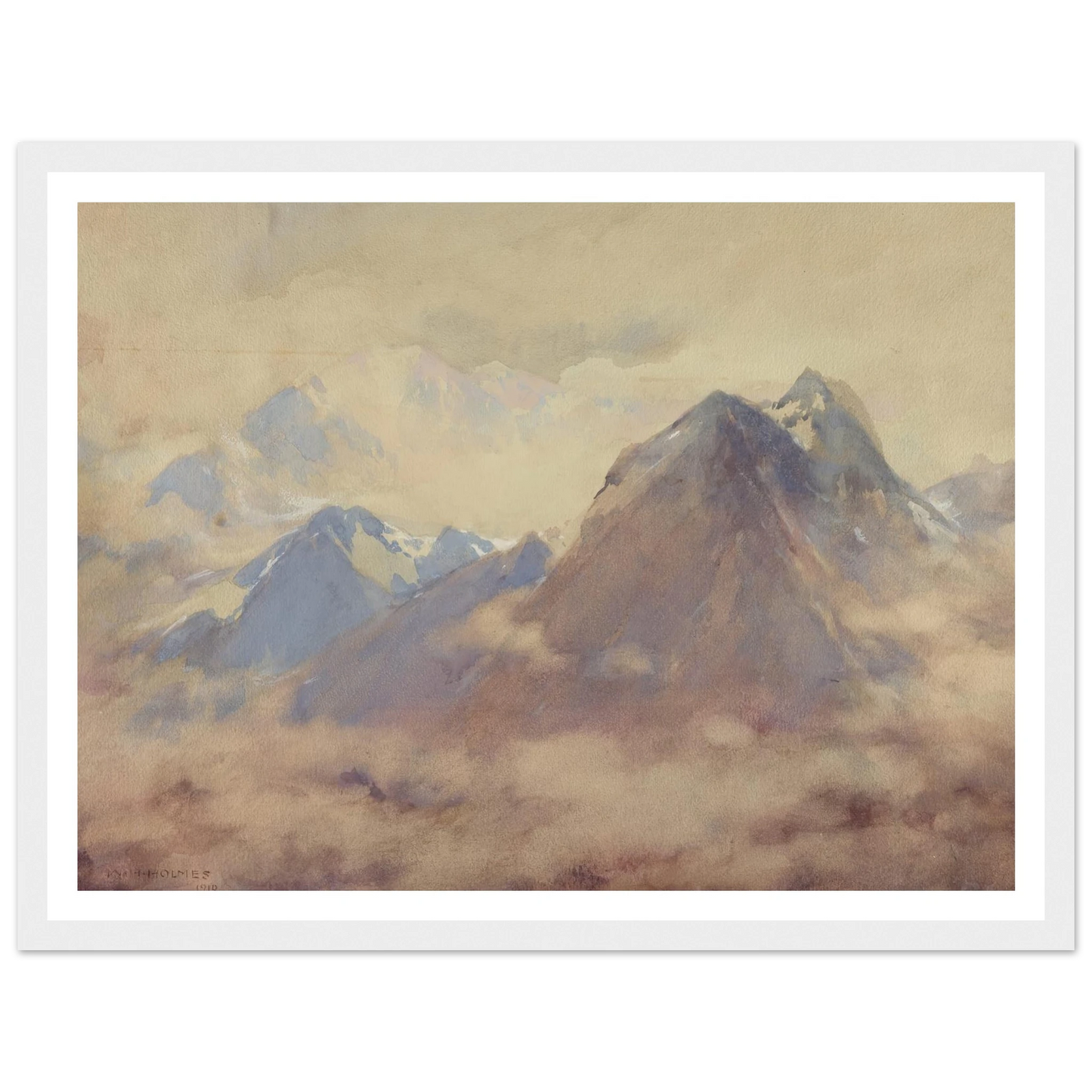 The Almighty’s Own, An Impression Of The High Andes (1910) Art Print | William Henry Holmes-Quipham Collections