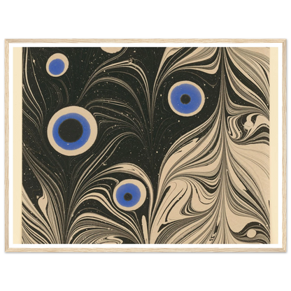 Marmorpapier (Pfauenfederornament) (1903 - 1907) Art Print | Josef Hoffmann-Quipham Collections