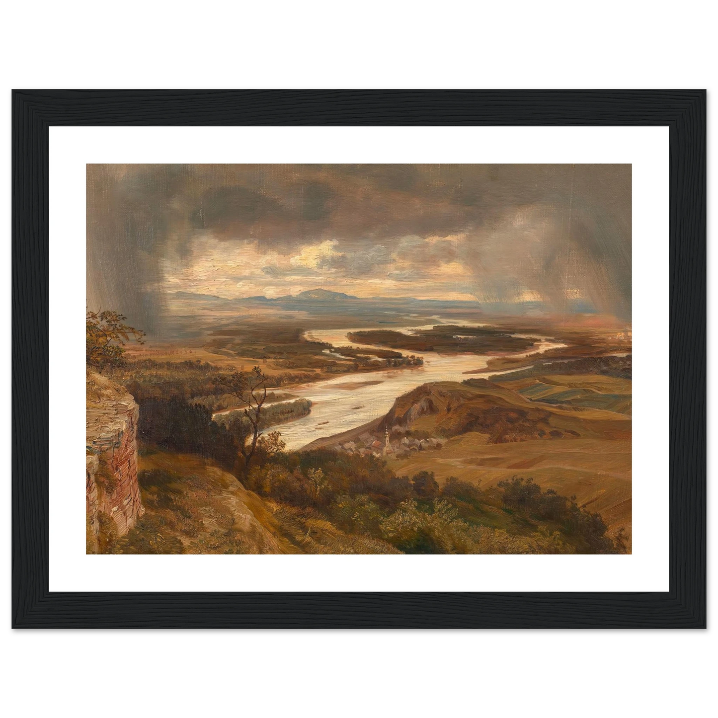 Die Donauauen bei Wien (ca. 1870) Art Print | Josef Hoffmann-Quipham Collections