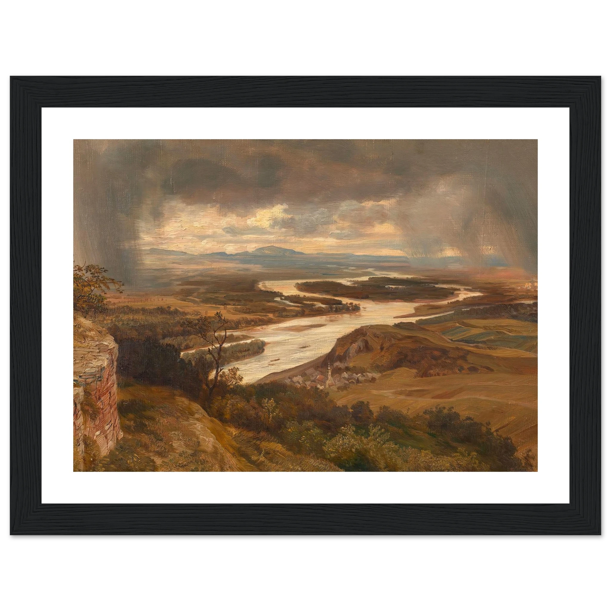 Die Donauauen bei Wien (ca. 1870) Art Print | Josef Hoffmann-Quipham Collections