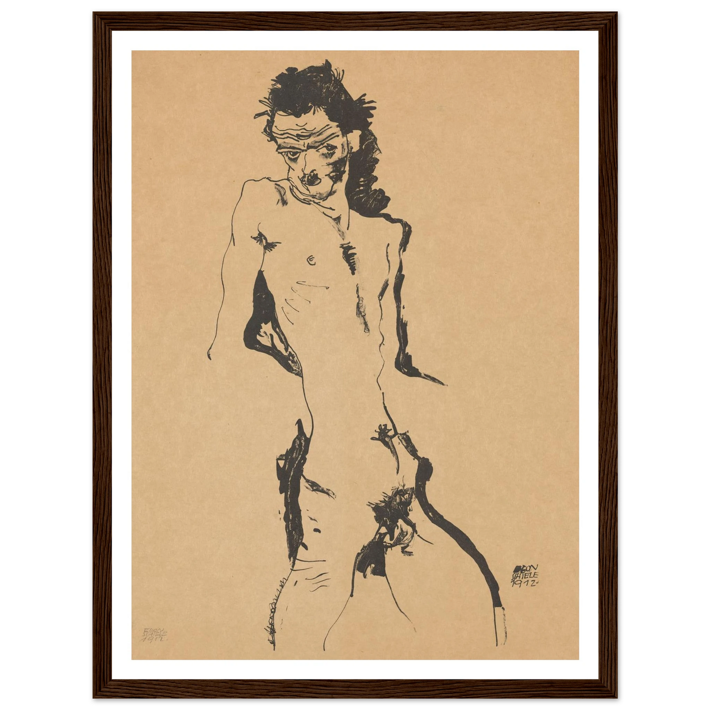 Selbstporträt (1988) Art Print | Egon Schiele-Quipham Collections
