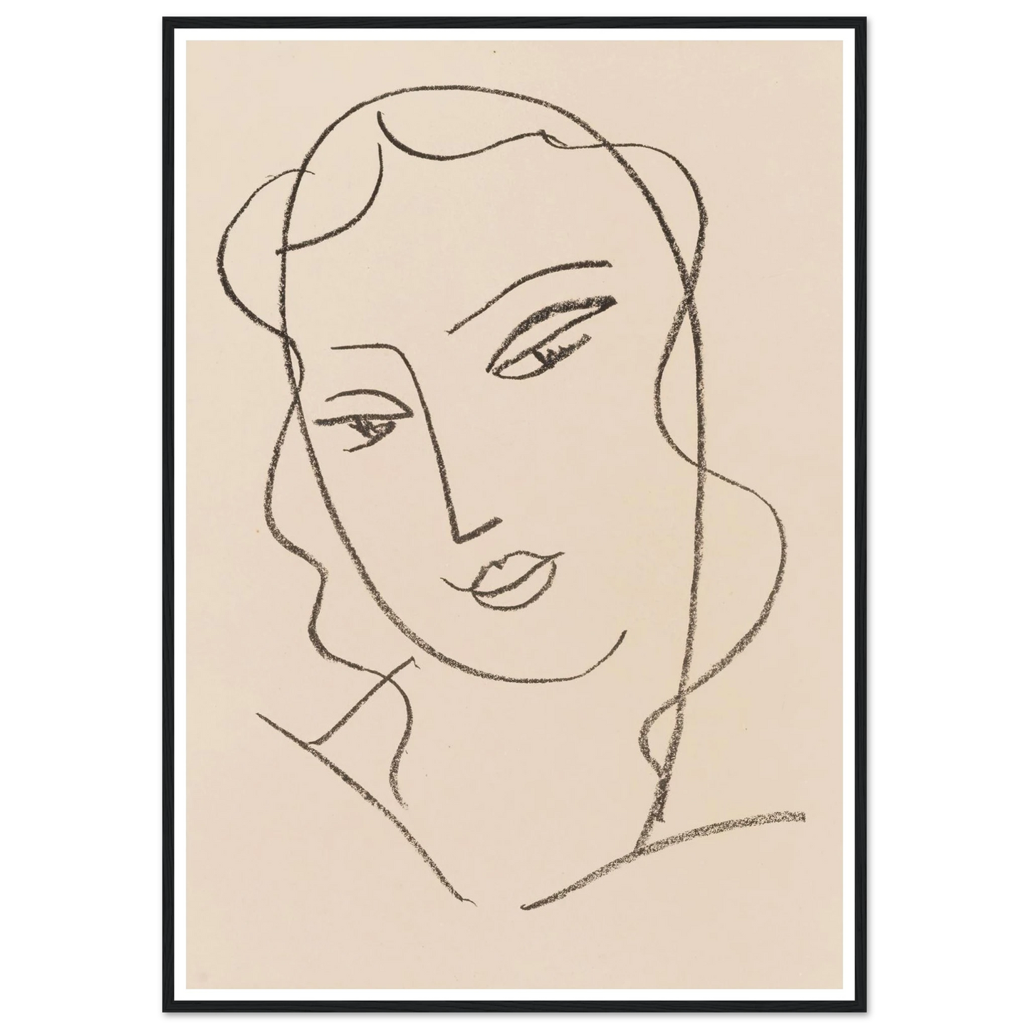 Tête voilée (1950-1951) Art Print | Henri Matisse-Quipham Collections