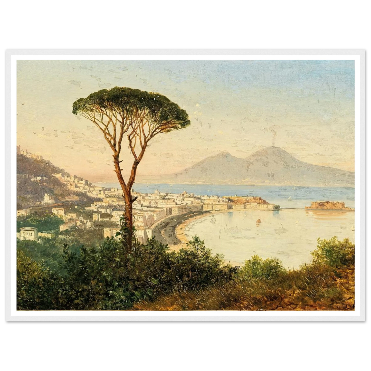A View of the Bay of Naples Art Print | Albert Zimmermann-Quipham Collections