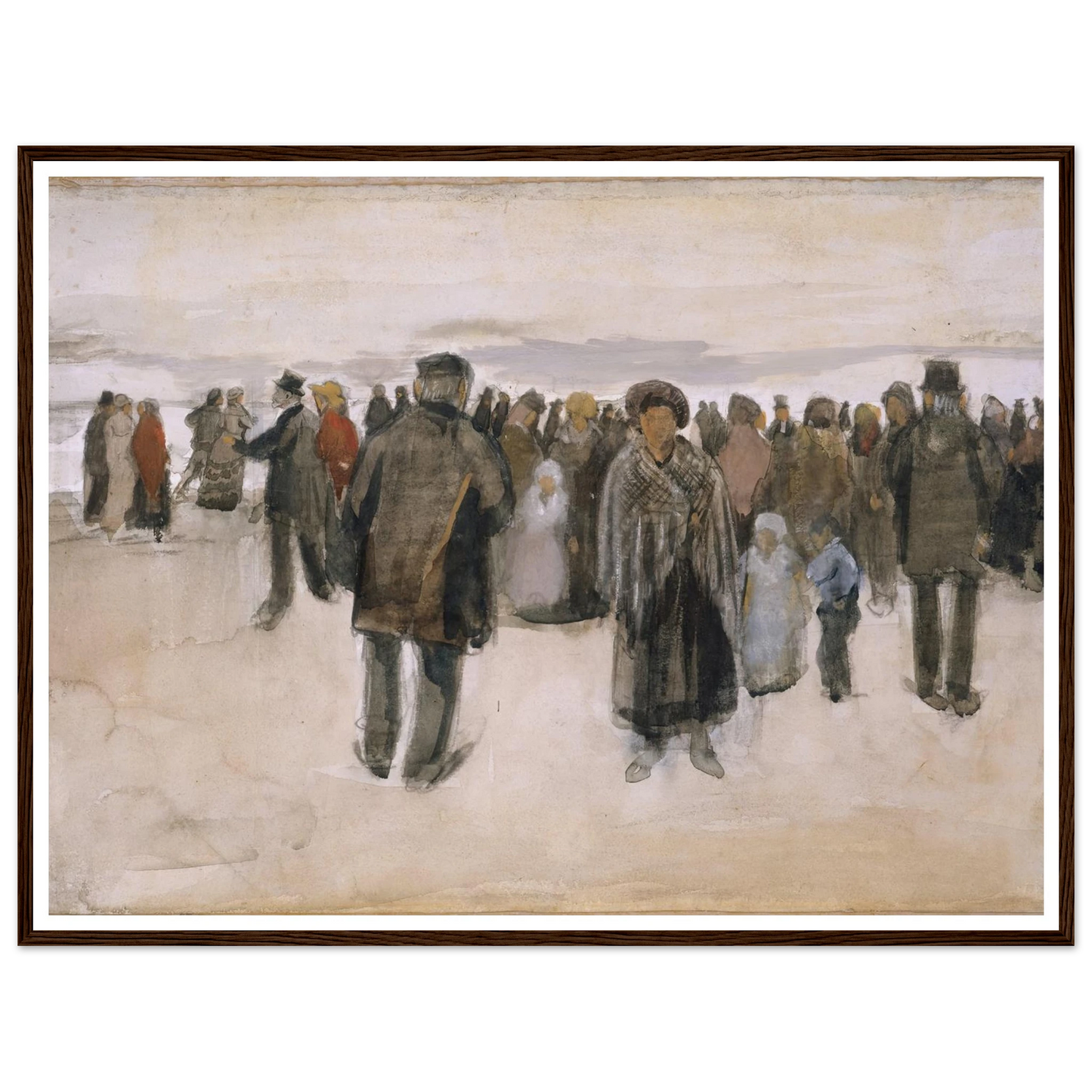 Beach at Scheveningen (1882) Art Print | Vincent van Gogh-Quipham Collections