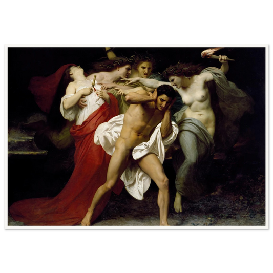 Orestes Pursued By The Furies (1862) Art Print | William Bouguereau-Quipham Collections