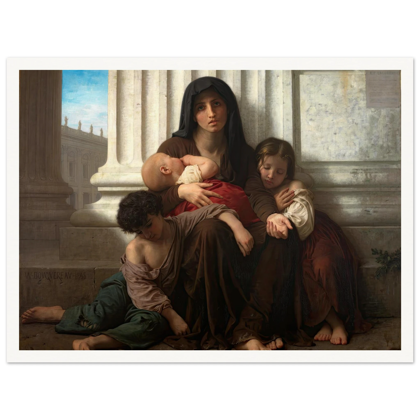 Charity (1865) Art Print | William Bouguereau-Quipham Collections