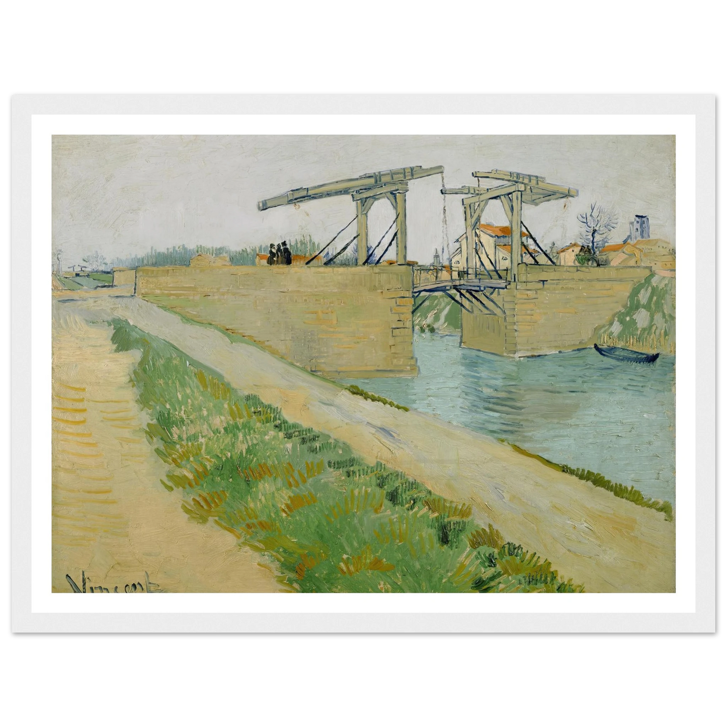 The Langlois bridge (1888) Art Print | Vincent van Gogh-Quipham Collections