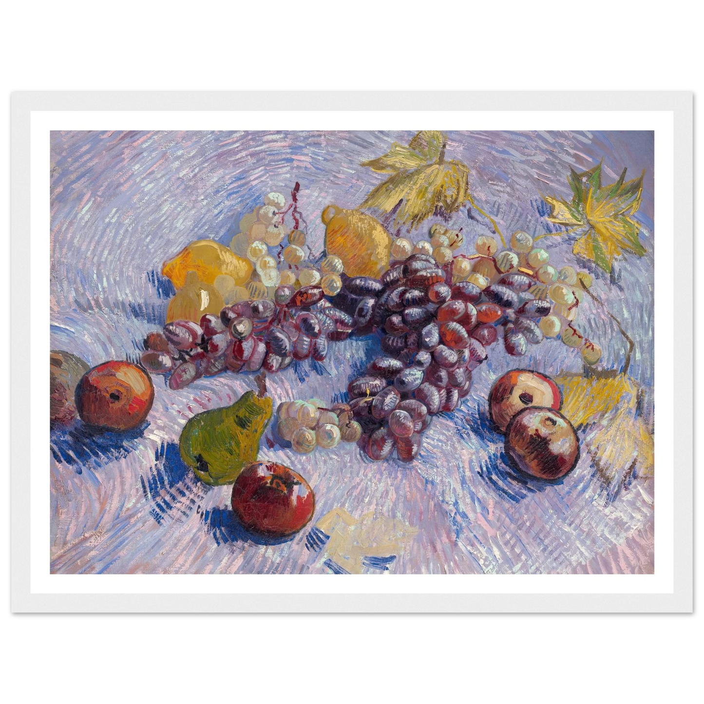 Grapes, Lemons, Pears, and Apples (1887) Art Print | Vincent van Gogh-Quipham Collections
