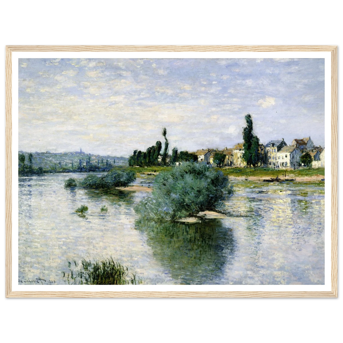 The Seine at Lavacourt (1880) Art Print | Claude Monet-Quipham Collections