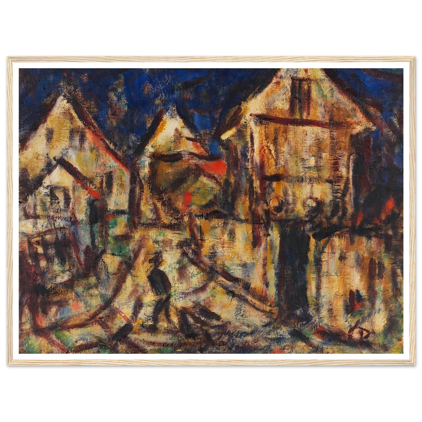 Häuser in Soest (1918) Art Print | Christian Rohlfs-Quipham Collections