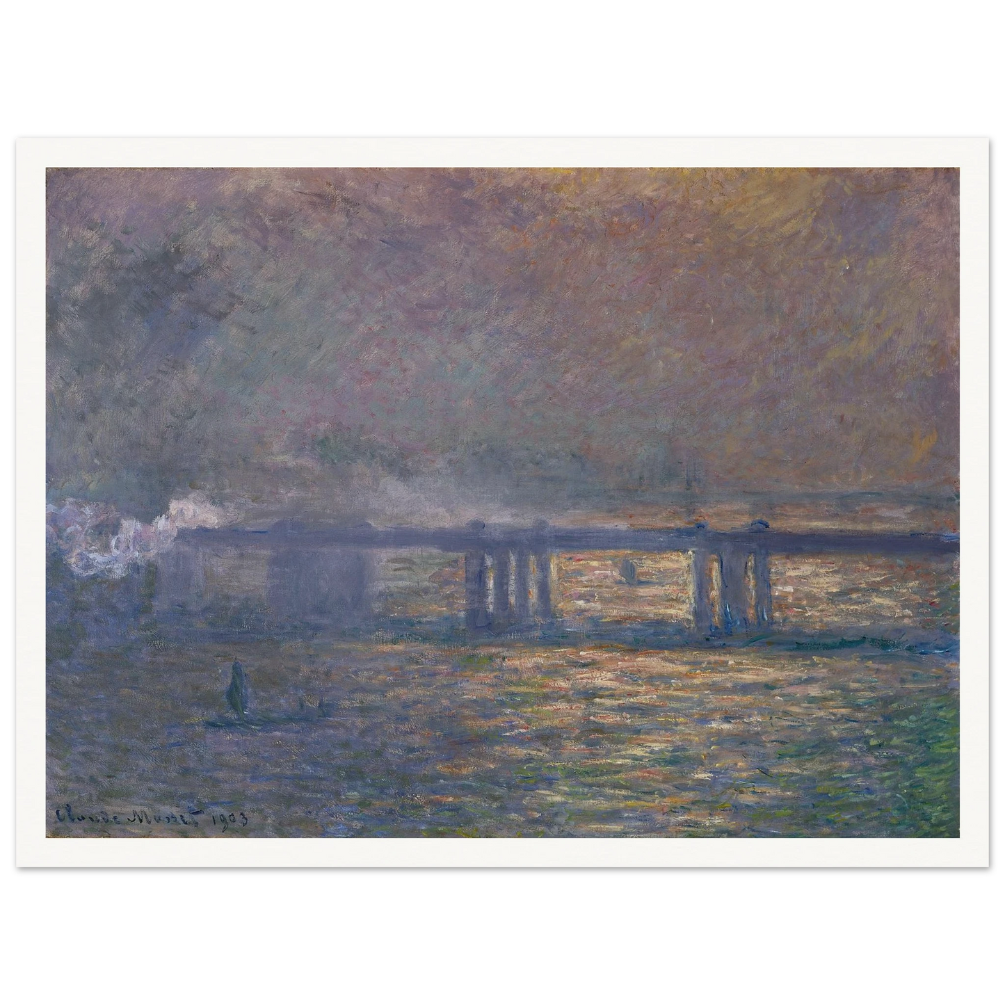 Charing Cross Bridge (1903) Art Print | Claude Monet-Quipham Collections