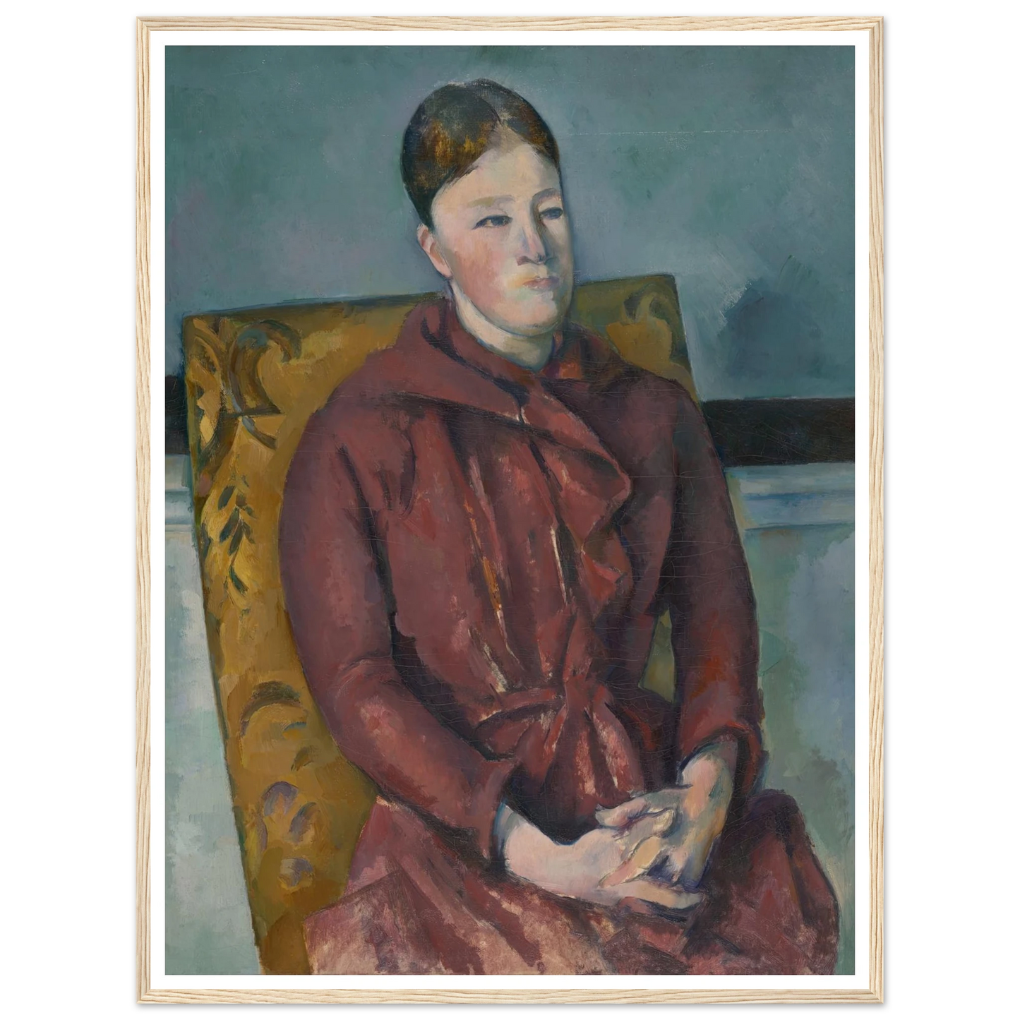 Madame Cézanne in a Yellow Chair (1888-90) Art Print | Paul Cezanne-Quipham Collections