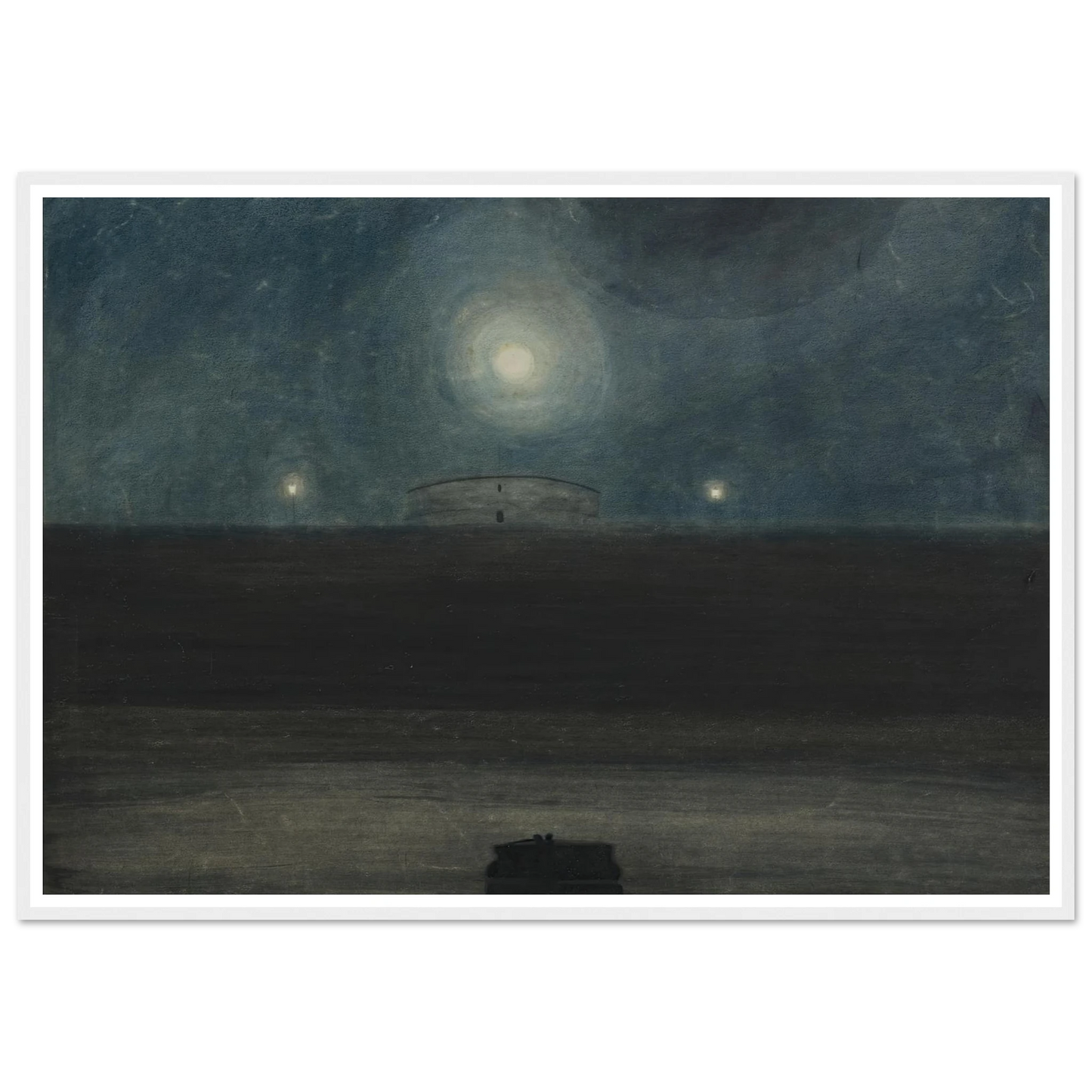 Strand met maan (1908) Art Print | Leon Spilliaert-Quipham Collections