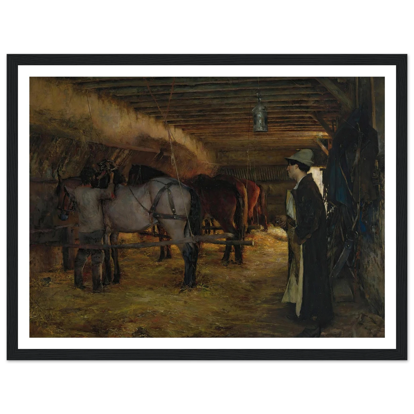 A stable (1883) Art Print | Pascal Adolphe Jean Dagnan Bouveret-Quipham Collections