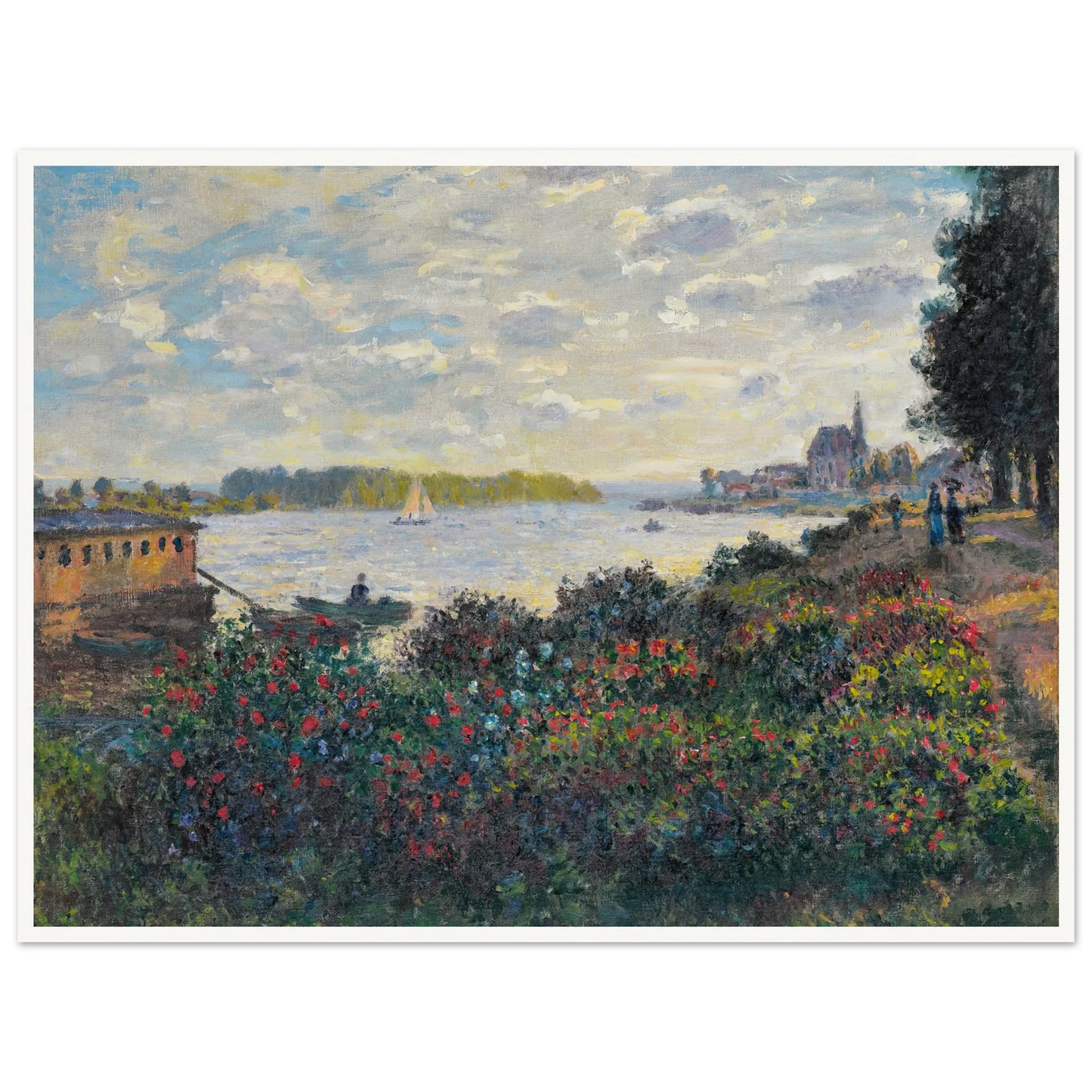La Seine À Argenteuil (1877) Art Print | Claude Monet-Quipham Collections