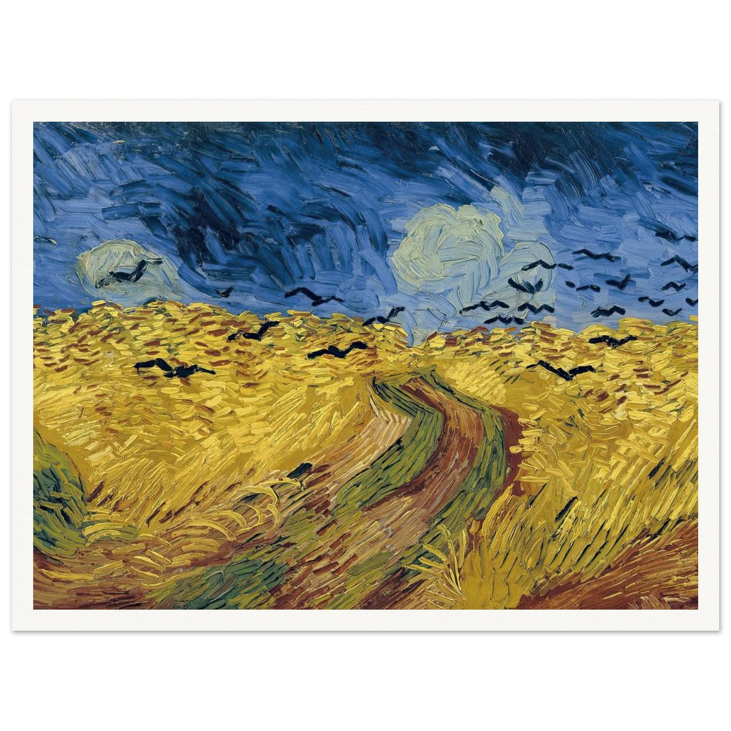 Wheatfield with Crows (1890) Art Print | Vincent van Gogh-Quipham Collections