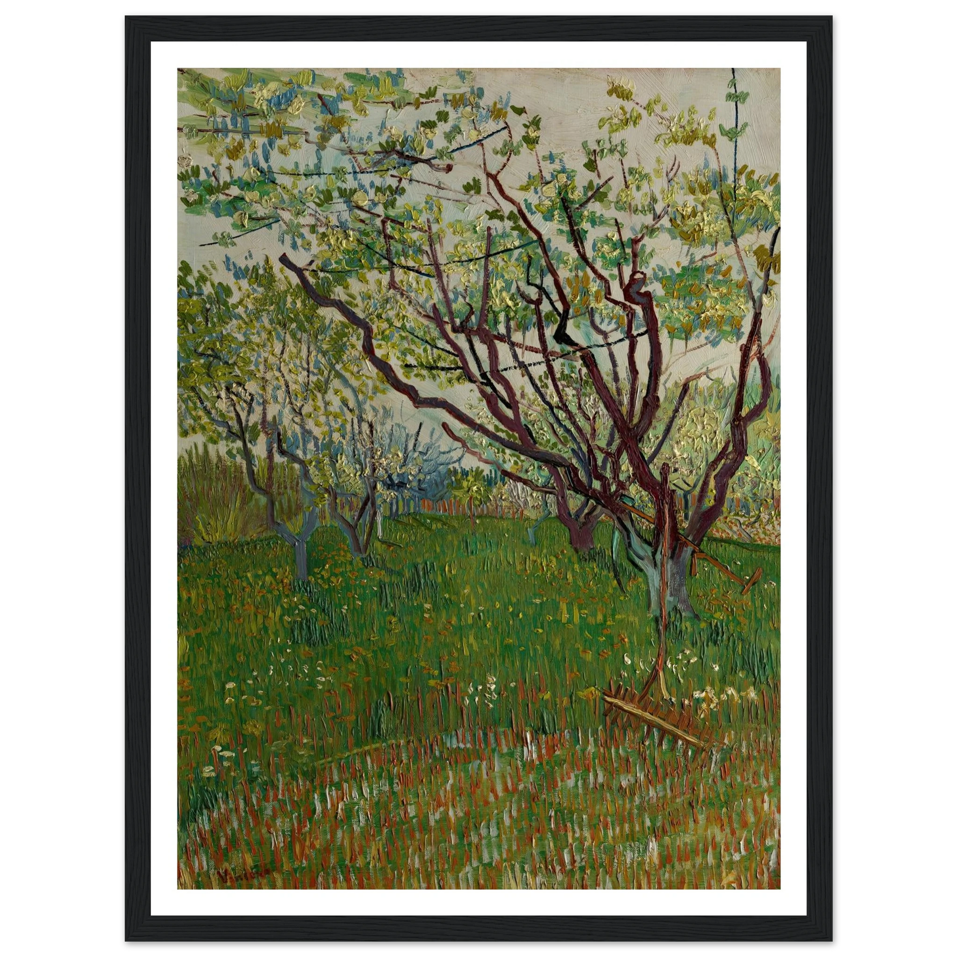 The Flowering Orchard (1888) Art Print | Vincent van Gogh-Quipham Collections