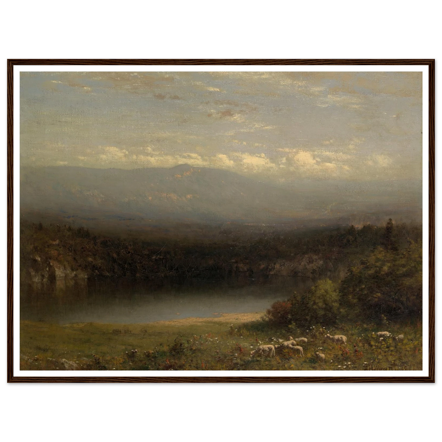 Mountain Lake (1877) Art Print | Alexander Helwig Wyant-Quipham Collections