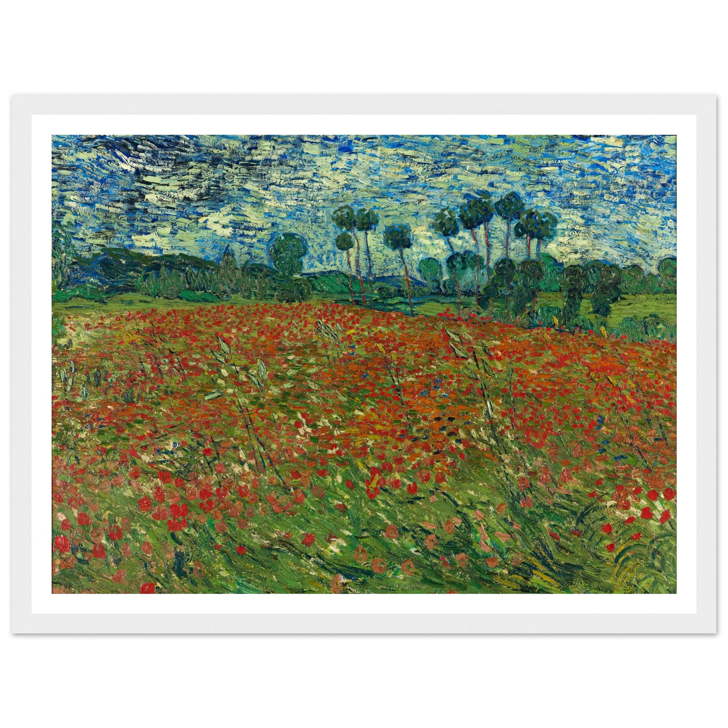 Poppy field Art Print | Vincent van Gogh-Quipham Collections