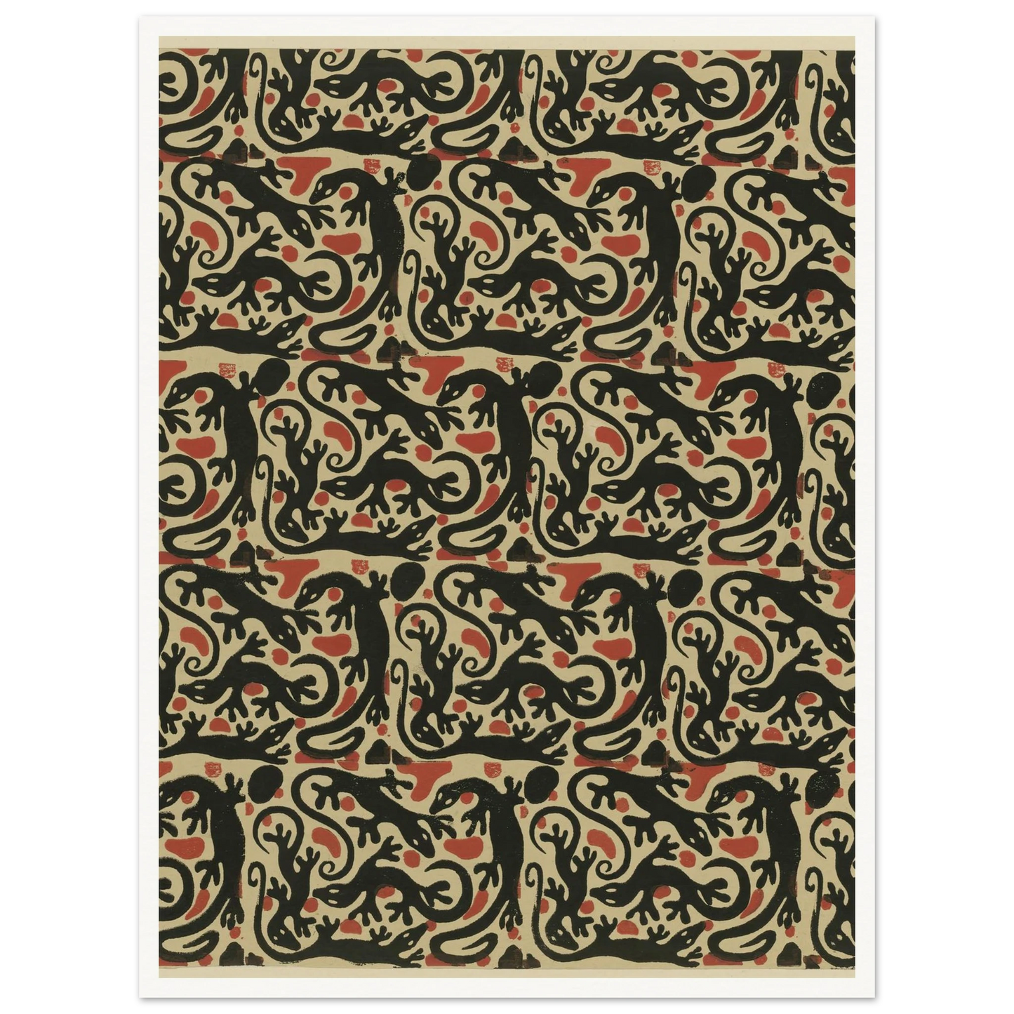 Buntpapier (Salamander) (1902 - 1906) Art Print | Maria von Uchatius-Quipham Collections