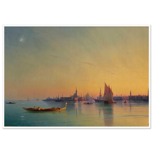 Venice at sunset (1873) Art Print | Ivan Konstantinovich Aivazovsky-Quipham Collections