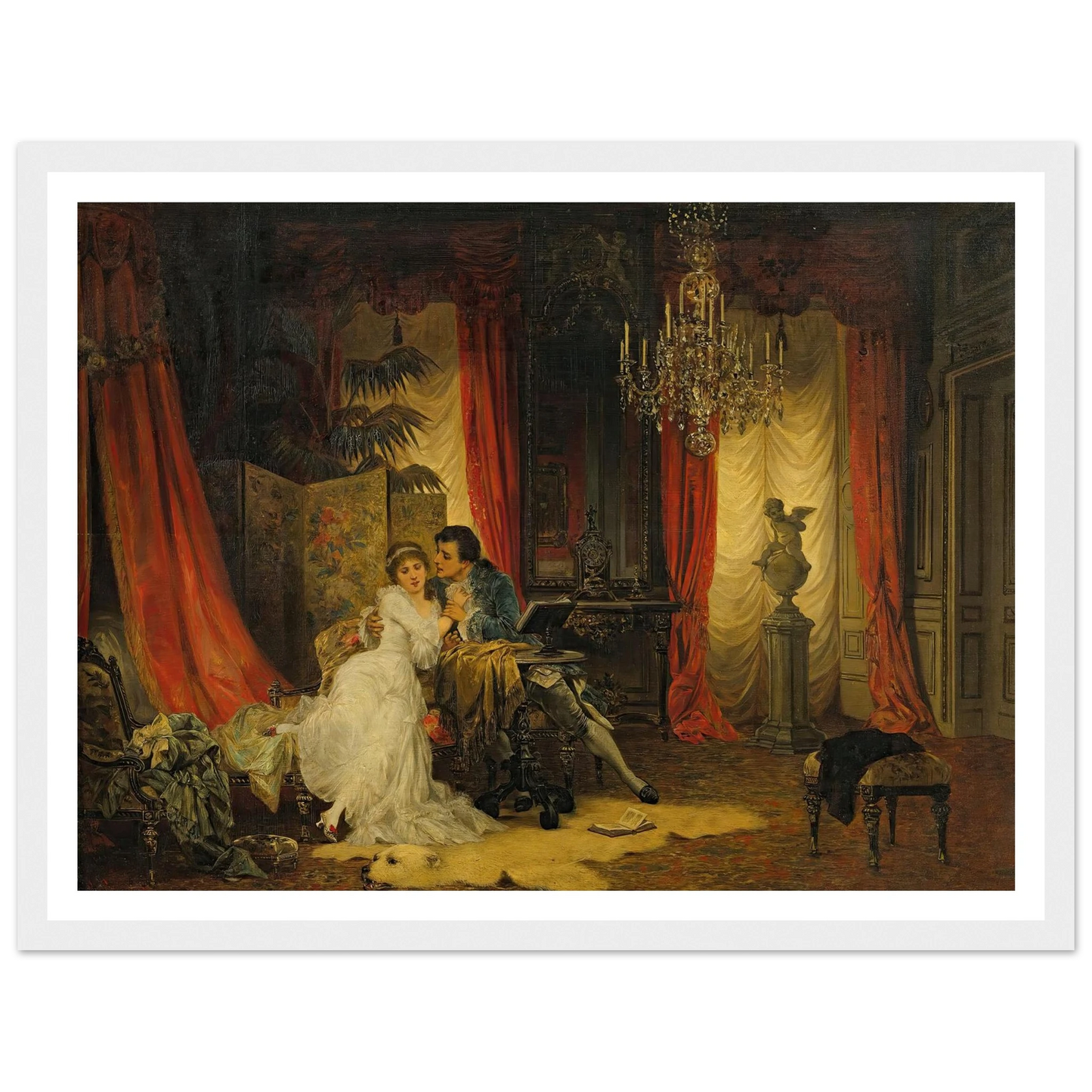 Innamorati (1885) Art Print | Carl Schweninger Jr-Quipham Collections