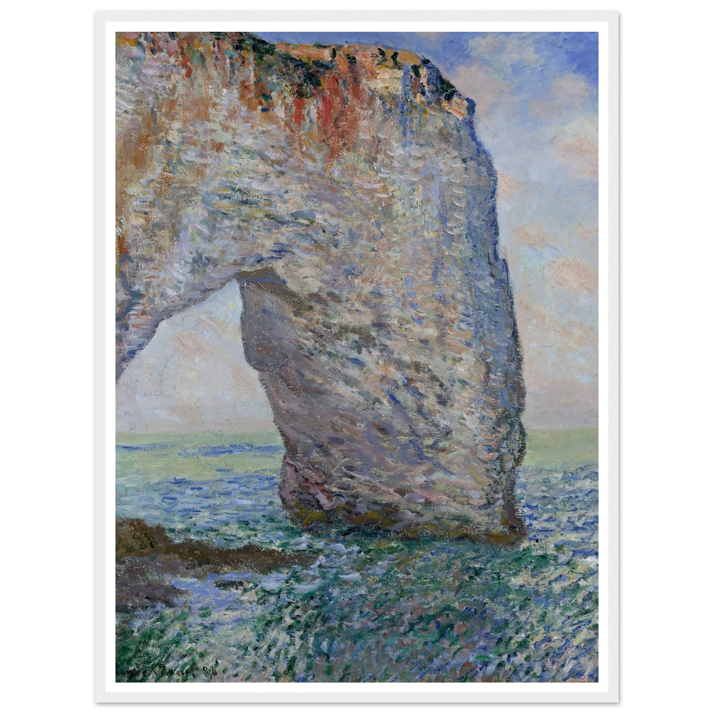 The Manneporte near Étretat (1886) Art Print | Claude Monet-Quipham Collections