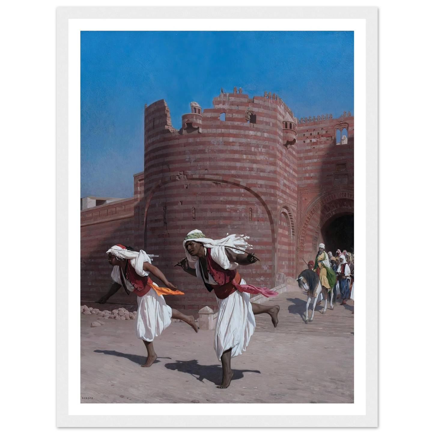 The runners of the Pasha (1867) Art Print | Jean Leon Gerome-Quipham Collections