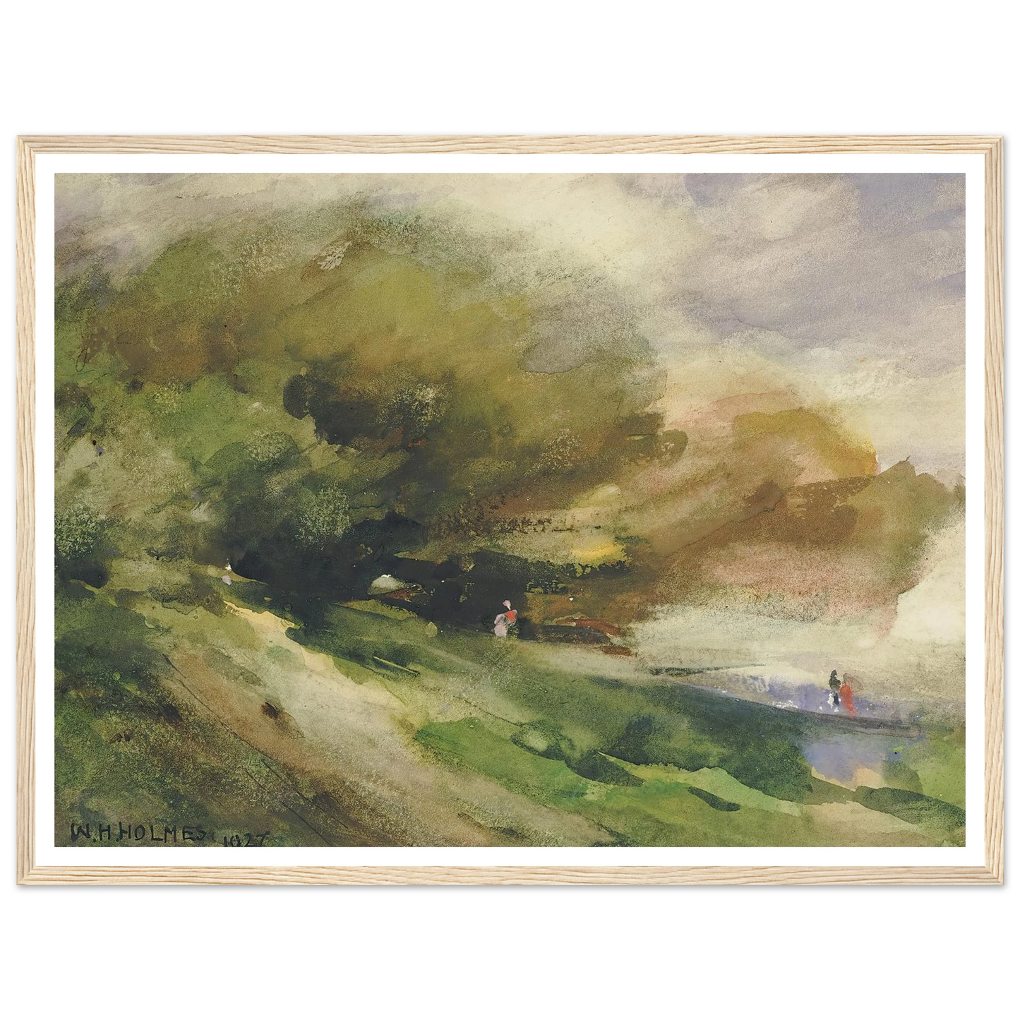 The Shaded Walk (1927) Art Print | William Henry Holmes-Quipham Collections