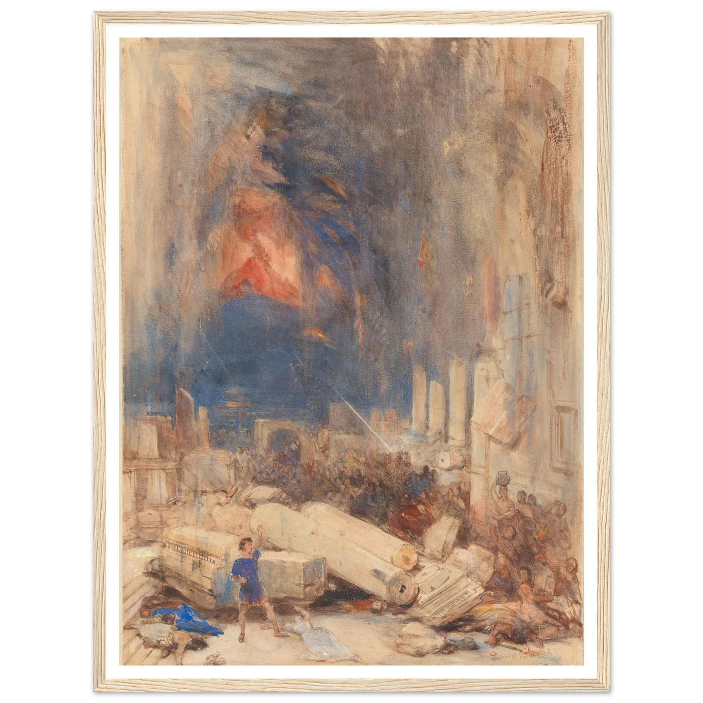 The Destruction of Pompeii Art Print | David Roberts-Quipham Collections