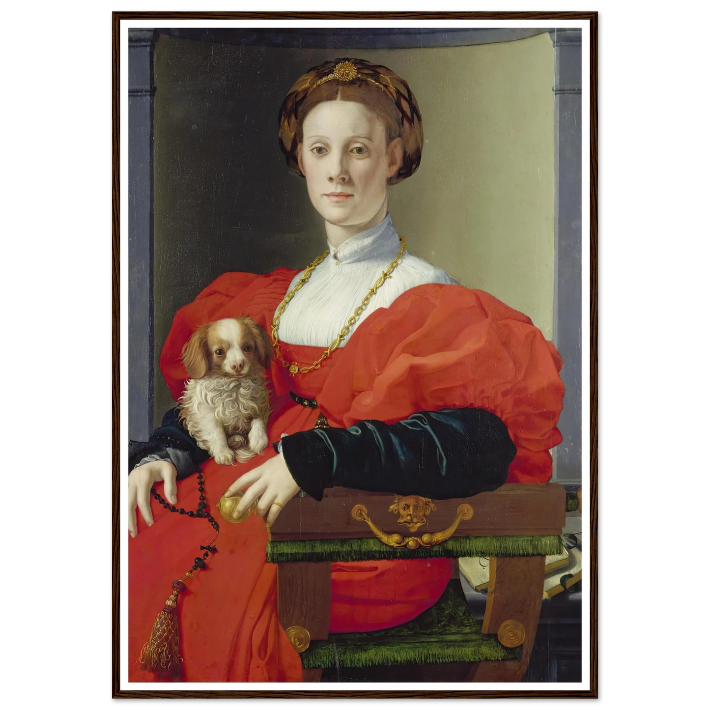 Portrait of a Lady in Red (Francesca Salviati) (ca. 1533) Art Print | Agnolo Bronzino-Quipham Collections
