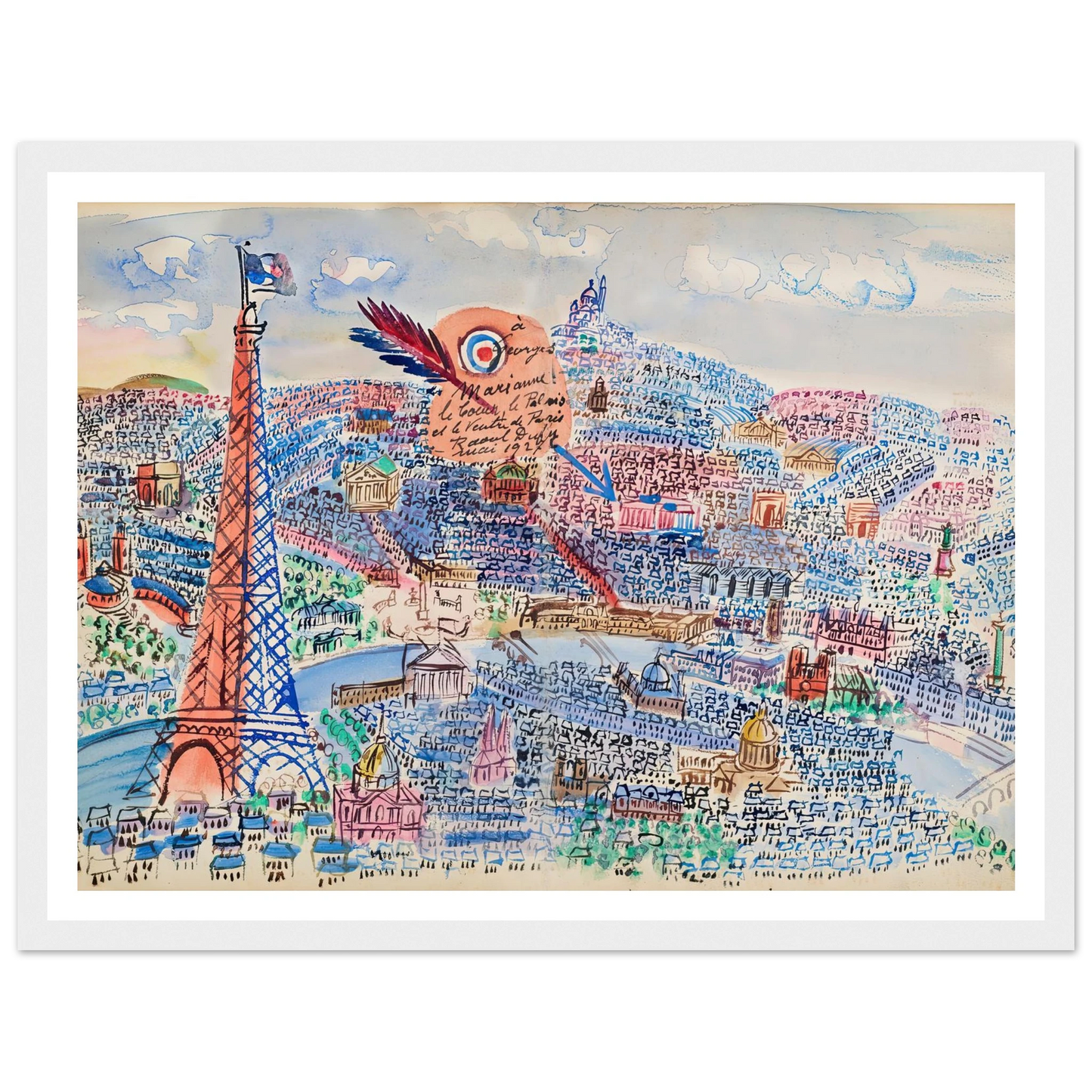 Livre d’or de Marianne (1927) Art Print | Raoul Dufy-Quipham Collections