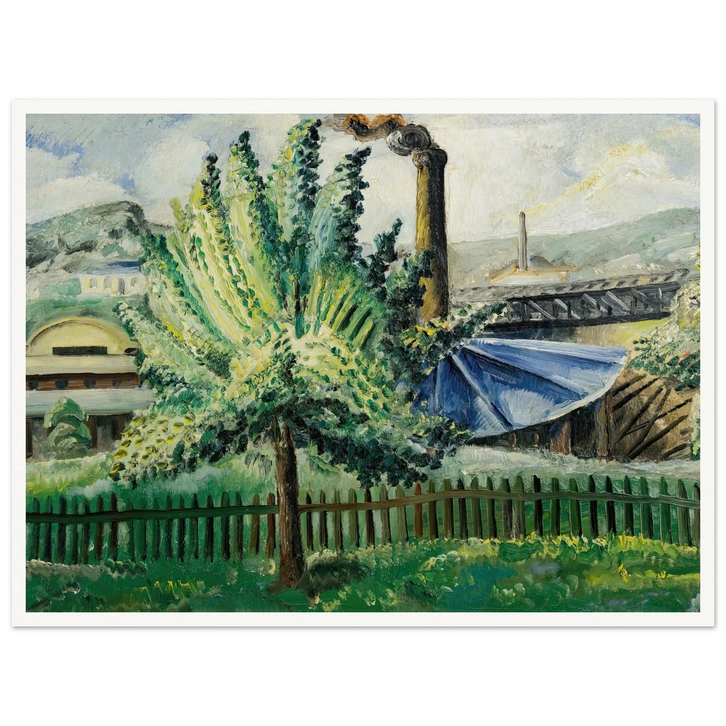 Güterbahnhof, Baumgarten vor Güterbahnhof (1927) Art Print | Paul Kleinschmidt-Quipham Collections