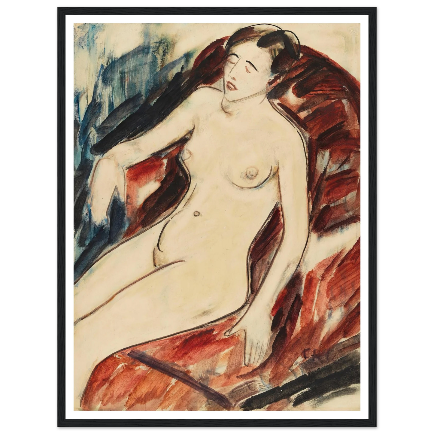 Akt (1922) Art Print | Christian Rohlfs-Quipham Collections