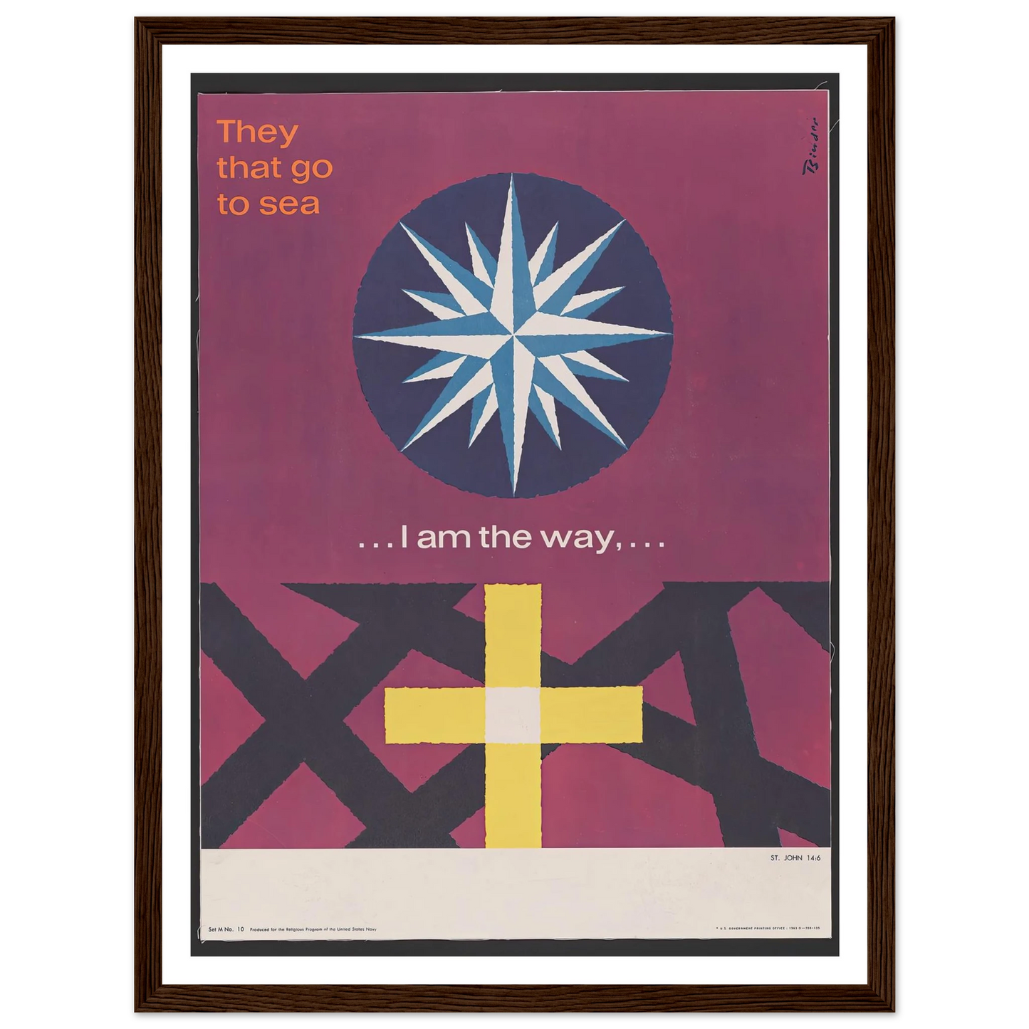 I am the way… St. John 14_6 (1963) Art Print | Joseph Binder-Quipham Collections