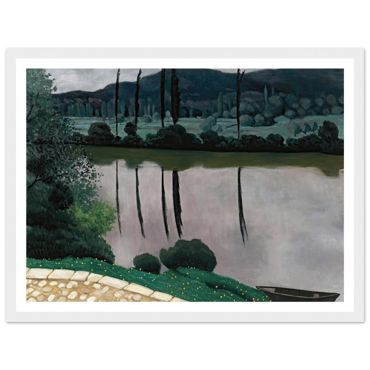 The Dordogne In Vitrac (1925) Art Print | Felix Vallotton-Quipham Collections