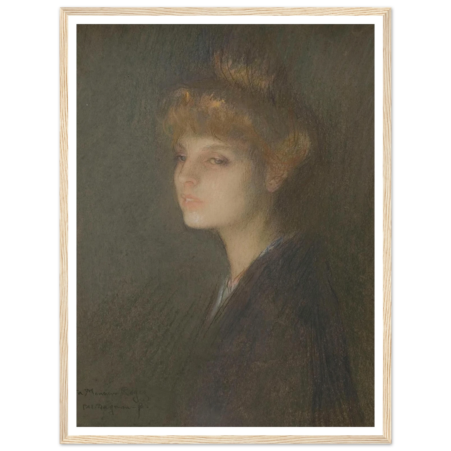 Portrait de femme (1895 - 1905) Art Print | Pascal Adolphe Jean Dagnan Bouveret-Quipham Collections