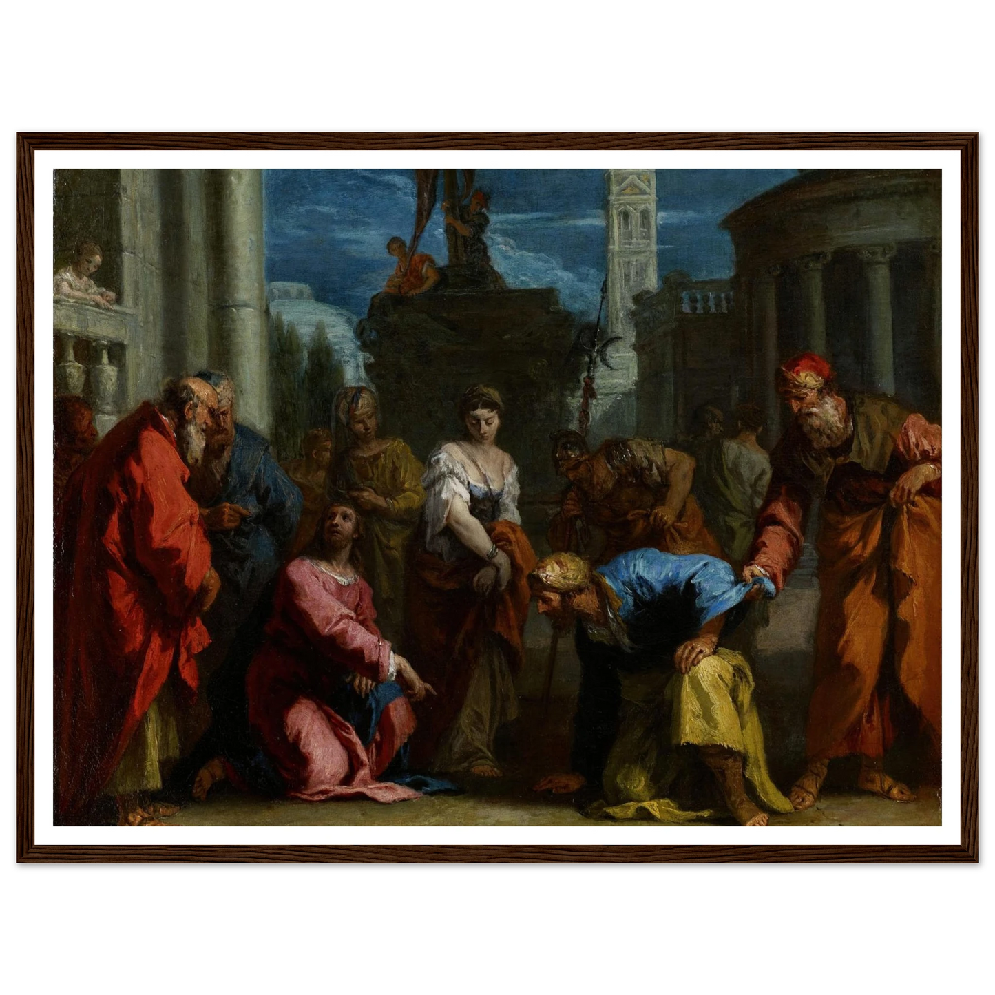 Christ and the Woman Taken in Adultery (1720s) Art Print | Sebastiano Ricci-Quipham Collections