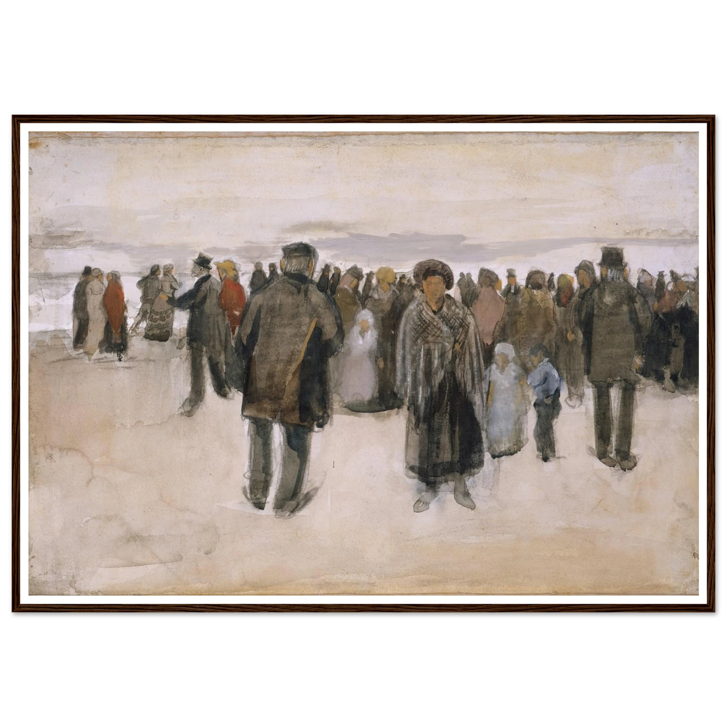 Beach at Scheveningen (1882) Art Print | Vincent van Gogh-Quipham Collections