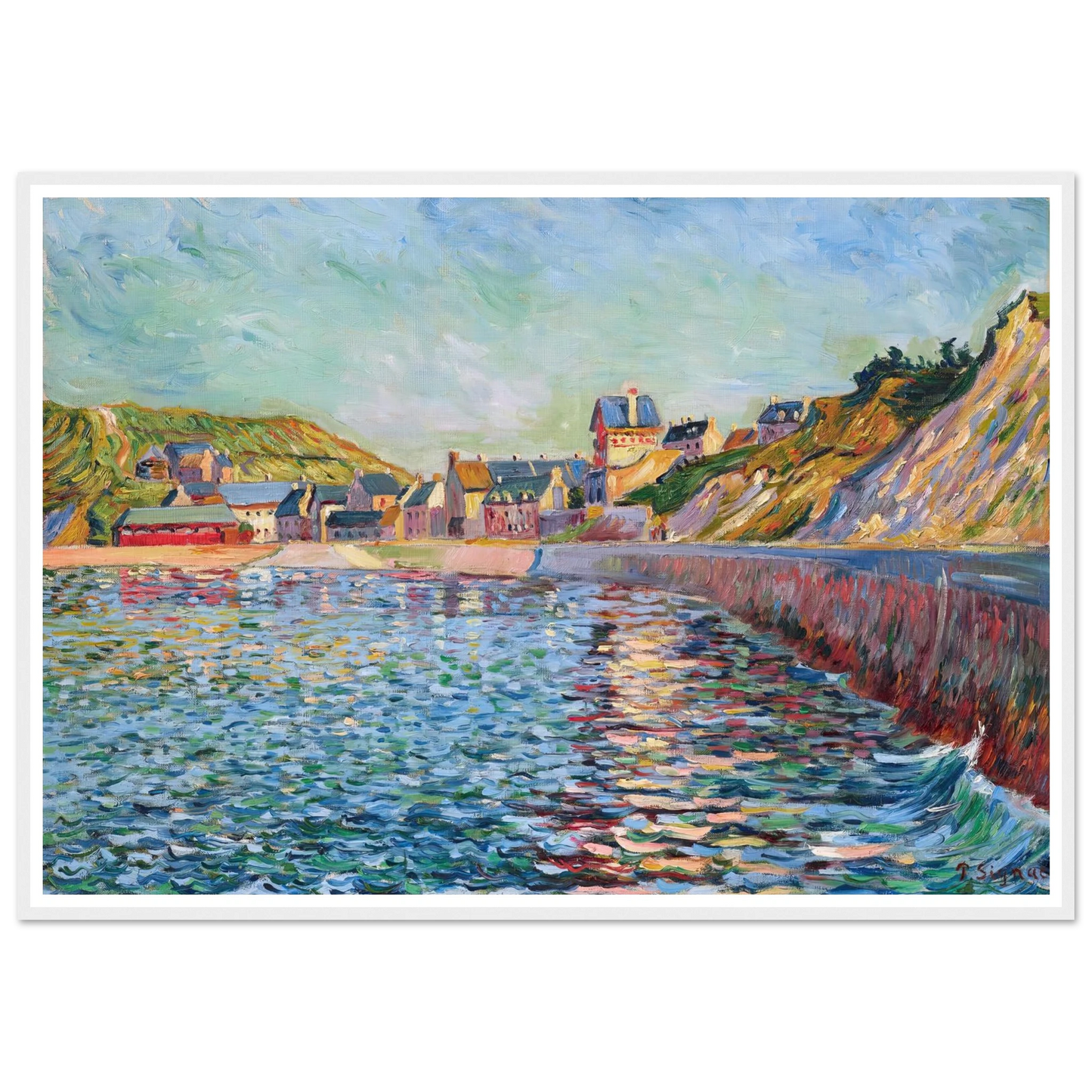 Port-en-Bessin, L’avant-port (1884) Art Print | Paul Signac-Quipham Collections