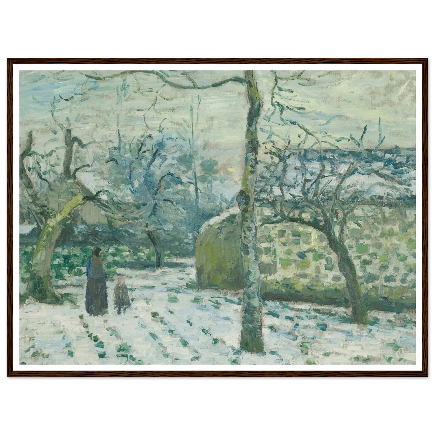 Effet De Neige À Montfoucault (circa 1874) Art Print | Camille Pissarro-Quipham Collections