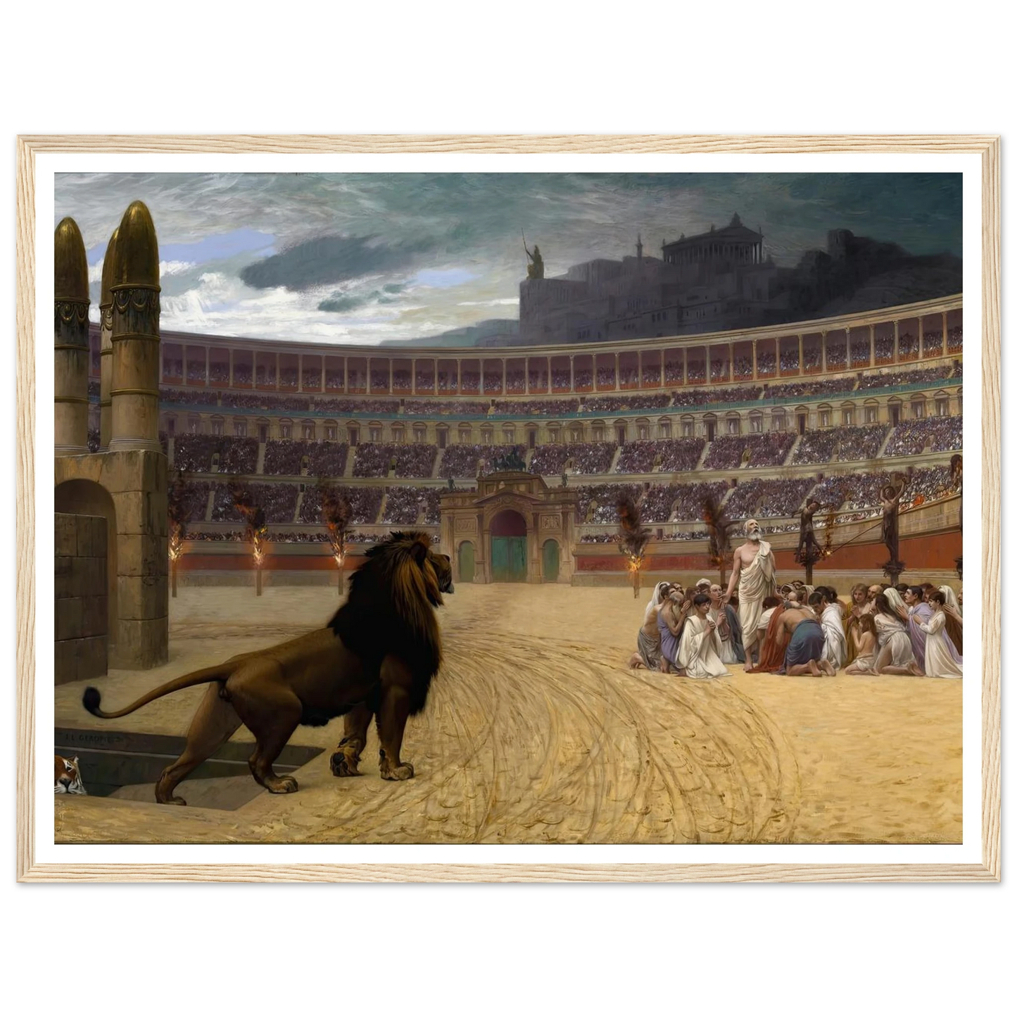 The Christian Martyrs’ Last Prayer (1863-1883) Art Print | Jean Leon Gerome-Quipham Collections