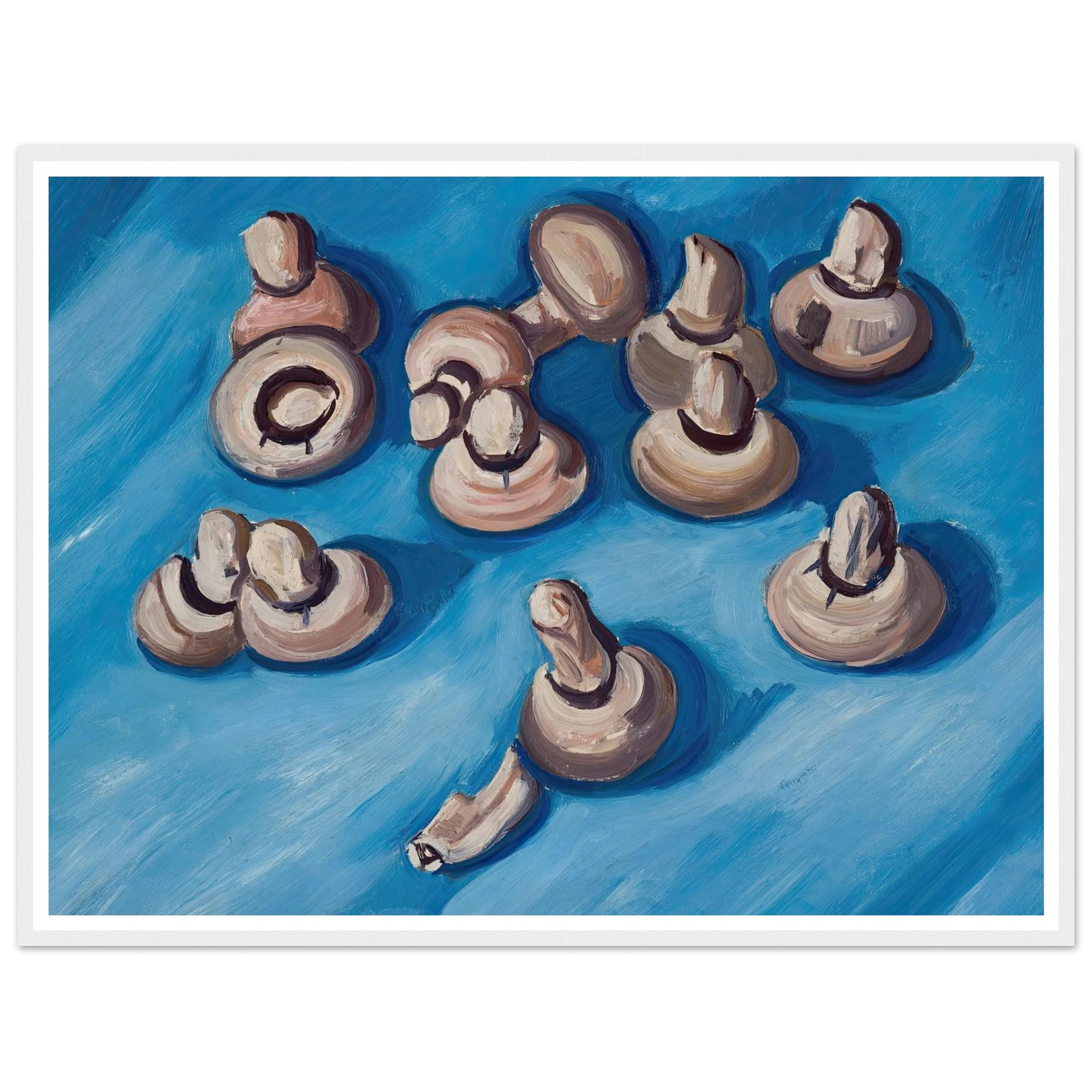 Mushrooms on a Blue Background (1926) Art Print | Marsden Hartley-Quipham Collections